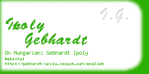 ipoly gebhardt business card